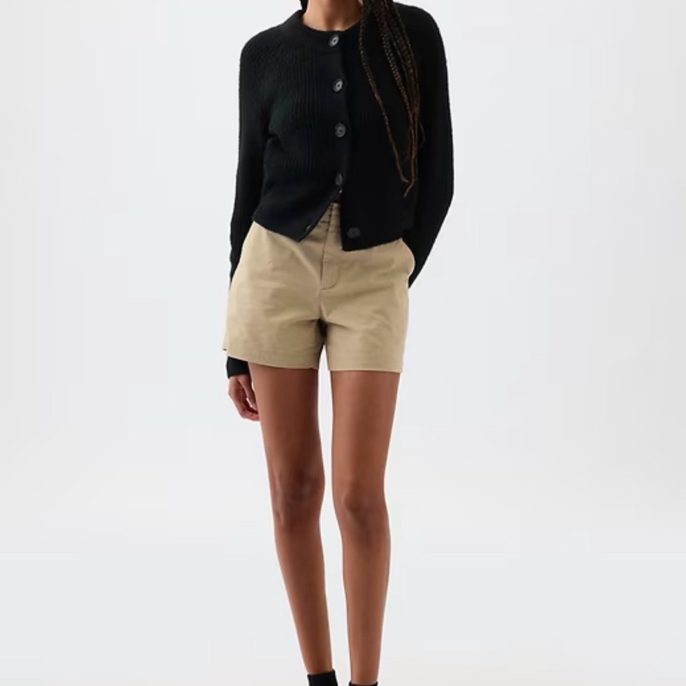 Women's Gap 12 Tall downtown khaki Tan Shorts